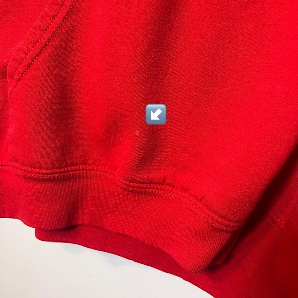 Vintage St. John’s University Hoodie Men’s M Red Champion Sweatshirt NCAA - Picture 5 of 6